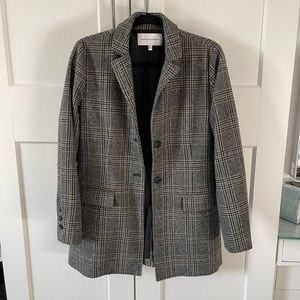 Cupcake & Cashmere longline plaid blazer